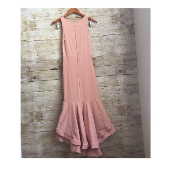 😍 LAST ONE peach flower midi mermaid dress - Picture 4 of 4